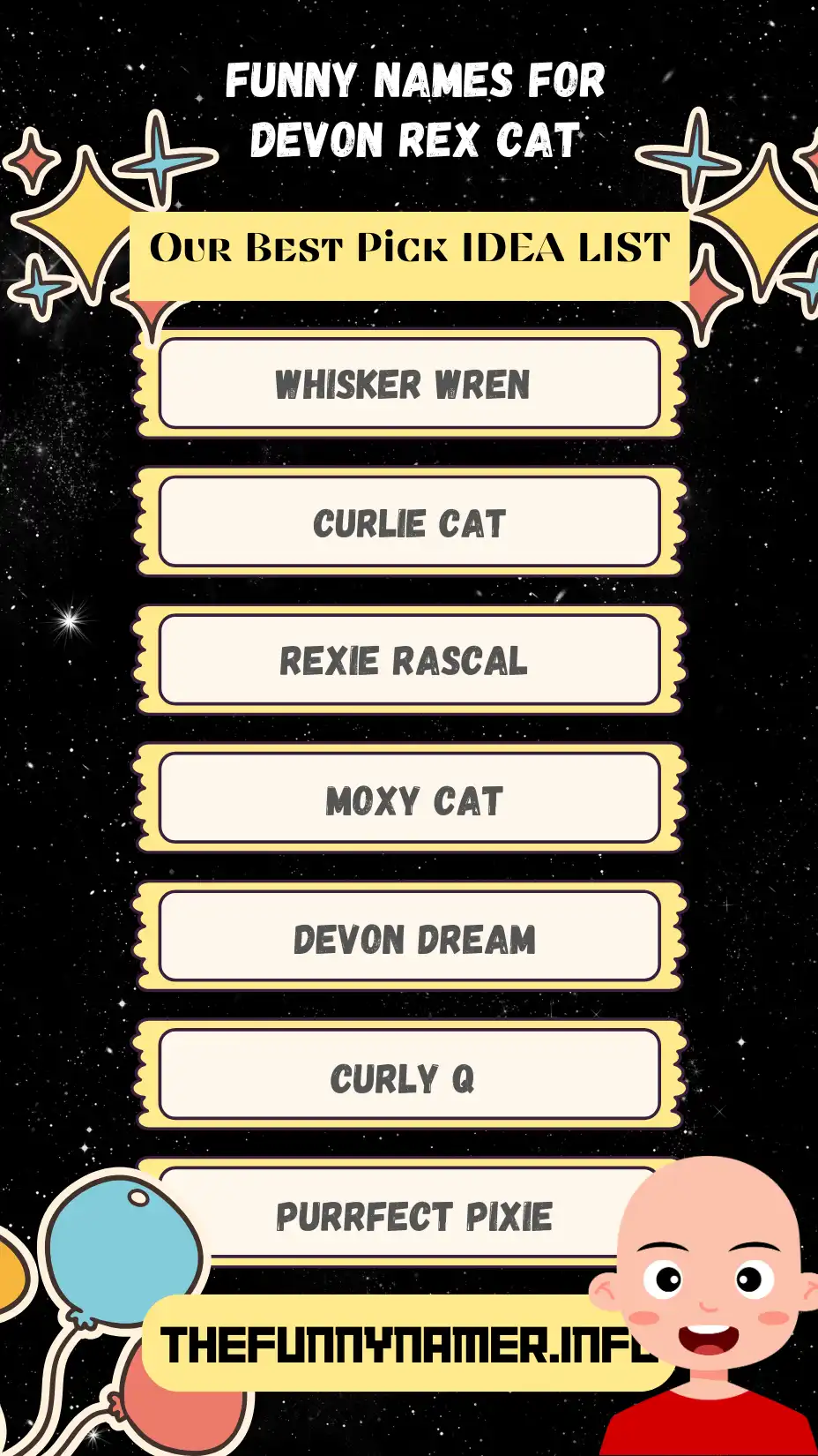 IDEA LIST FOR Devon Rex Cat
