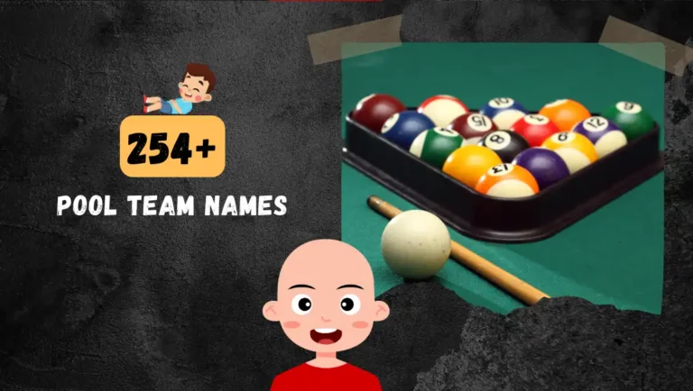 254+ Pool Team Names (Funny, Unique & Cool) For 8&9 Ball Teams.