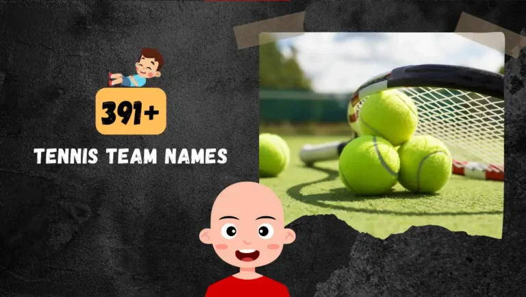 391+ Funny Tennis Team Names For (Male & Female) Groups